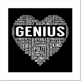 Genius Heart Posters and Art